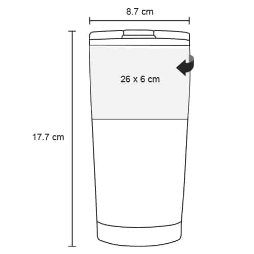 SB 17 Termo Tiziano  (Blanco / acero inoxidable)
