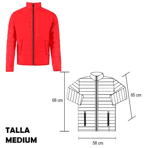 CH 002 Chamarra Arona (Rojo-medium / poliéster)