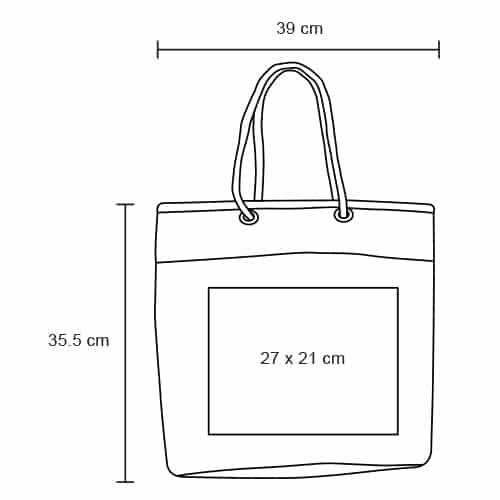 BL 106 Bolsa Grecia  (Unico / algodón / yute)