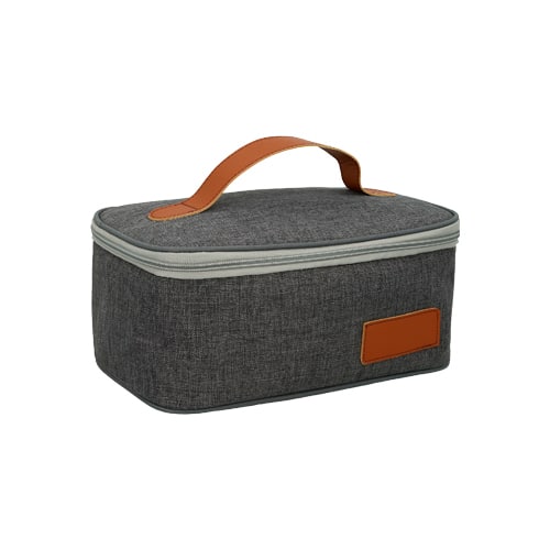 LON 027 Lonchera Peanut (Gris / poliéster / curpiel)