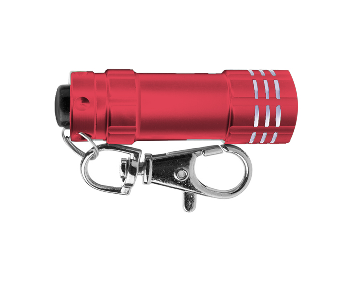 Llavero con Linterna Leonardo A2121 Rojo (Aluminio)