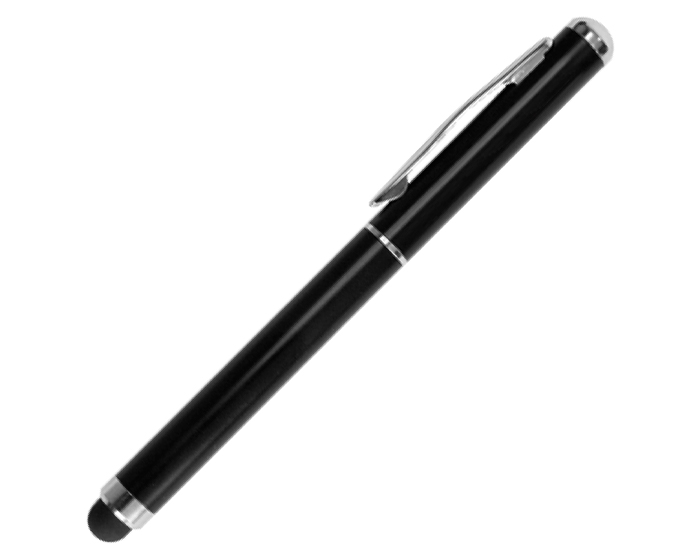 Boligrafo con Apuntador Laser Castelar A2123 Negro (Bolígrafo: acero inoxidable // estuche: cartón)