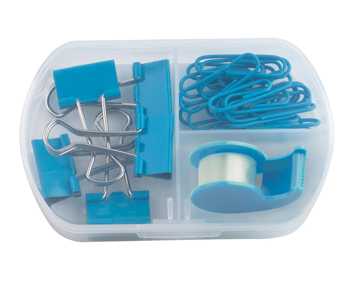 Set de Papeleria Trim A2221 Azul Claro (Plástico pp)