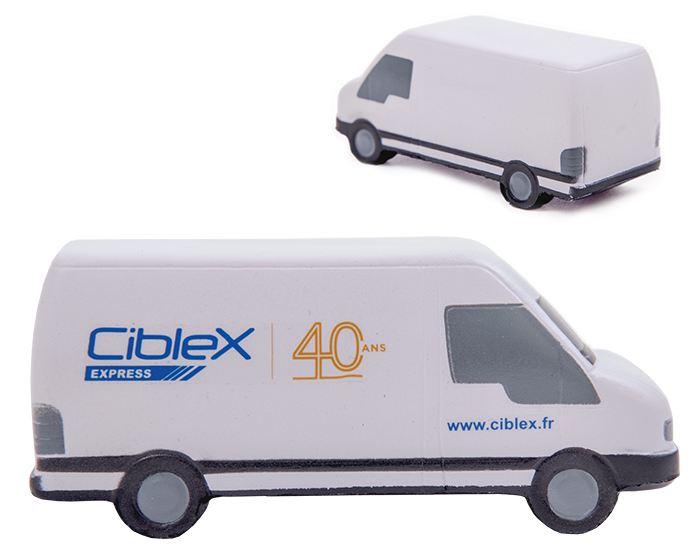 Figura Antiestrés Camioneta Kenya A2629 Blanco (Poliuretano)