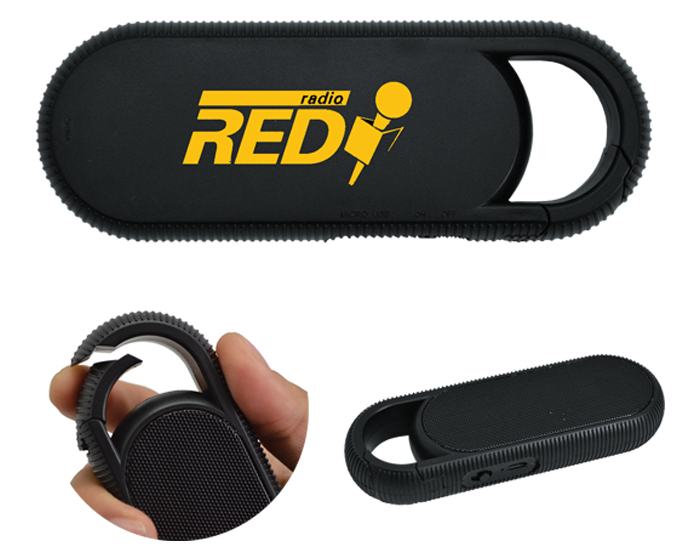 Bocina Bluetooth Manos Libres con Gancho para Transportar Bulet A2642 Negro (Plástico abs)