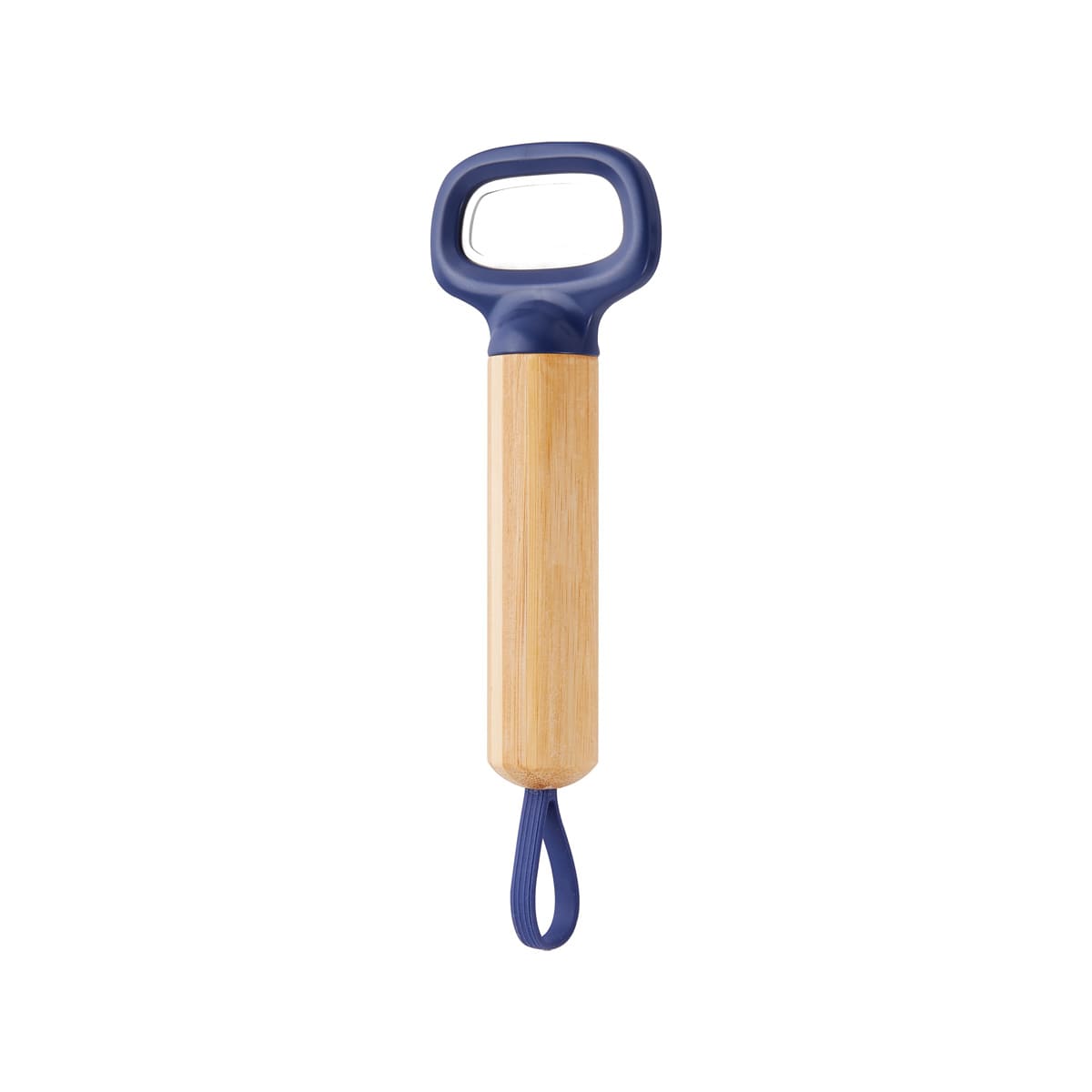 BAR 028 A – Destapador Kaupi Azul (Azul / bambu / acero inoxidable / silicon)