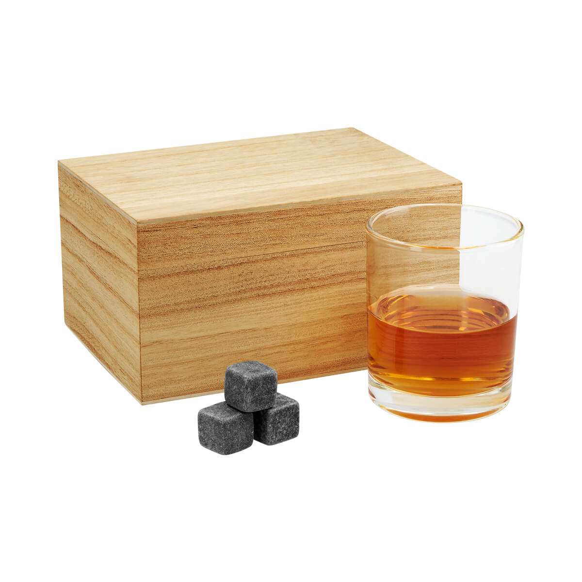 BAR 031 BE – Set de Bar Dundee (Beige / vidrio / madera / piedra)