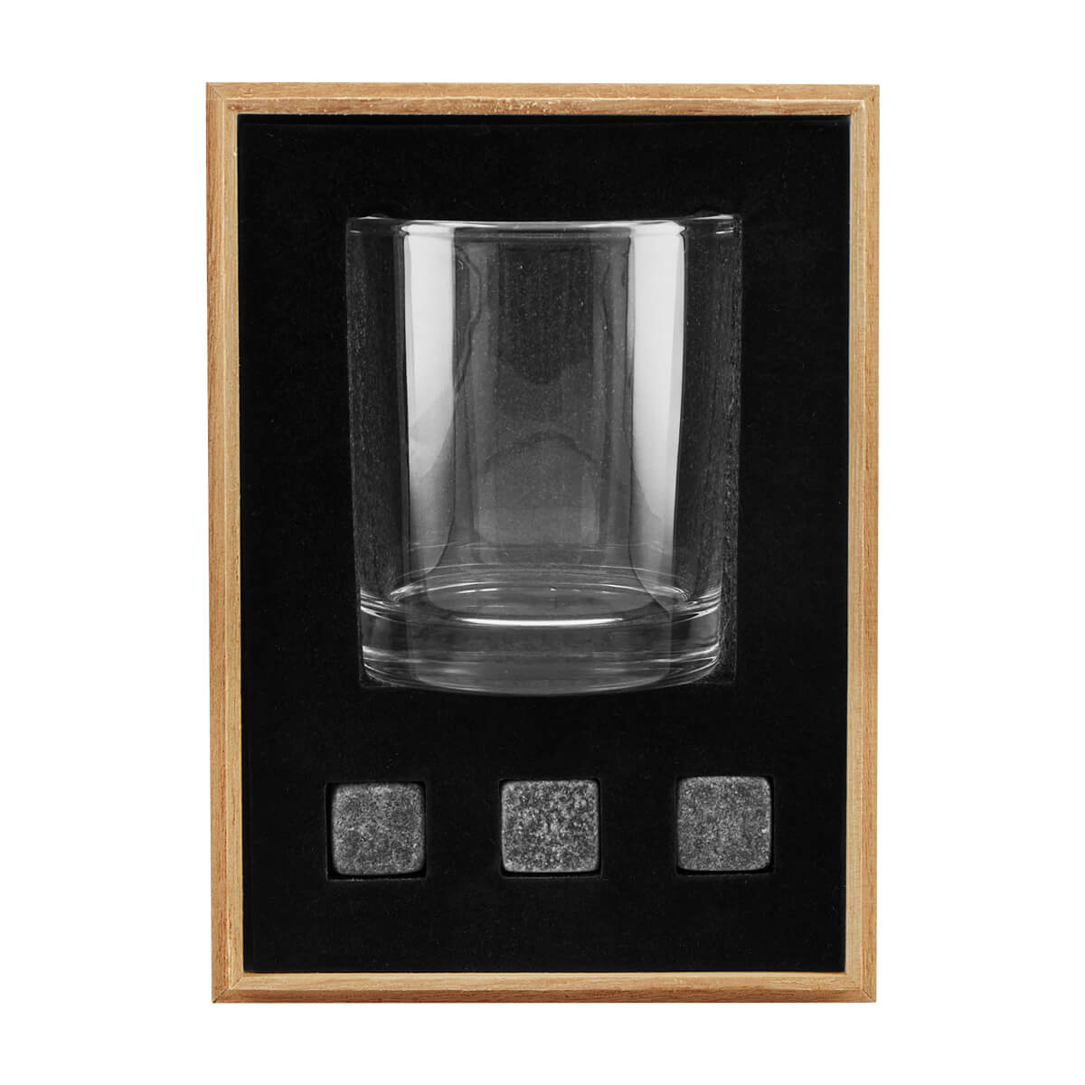 BAR 031 BE – Set de Bar Dundee (Beige / vidrio / madera / piedra)