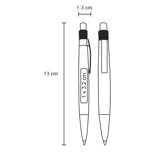 BMP001 Boligrafo Bambú (Plata / bambú)