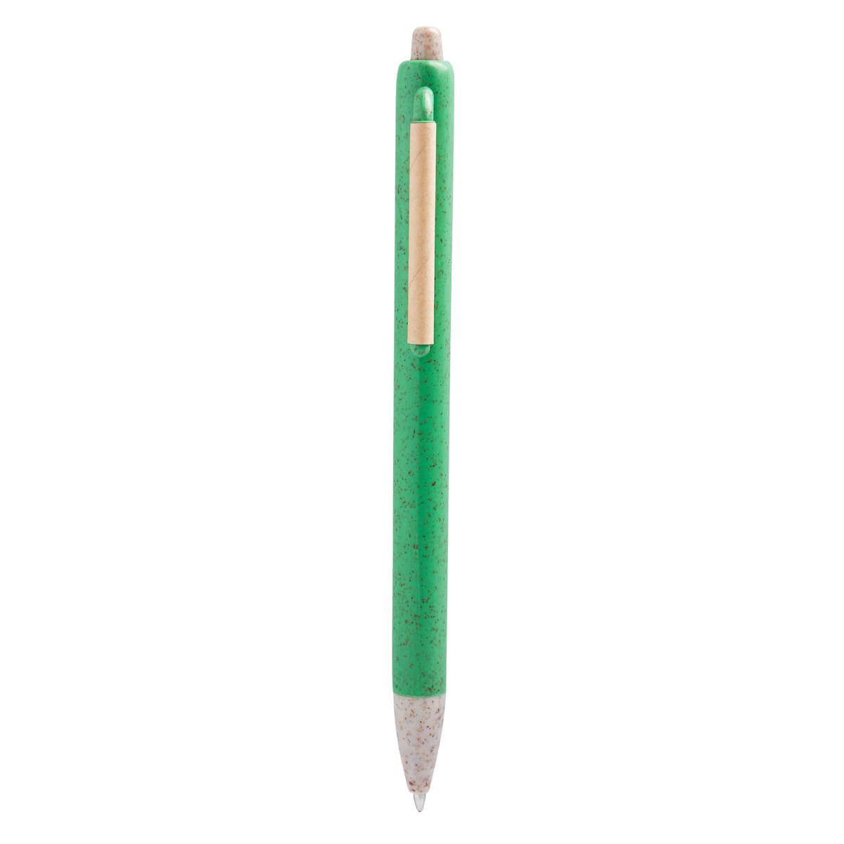 ECO 090 V – Bolígrafo Kibrit Verde (Verde / fibra de trigo / plastico / carton)