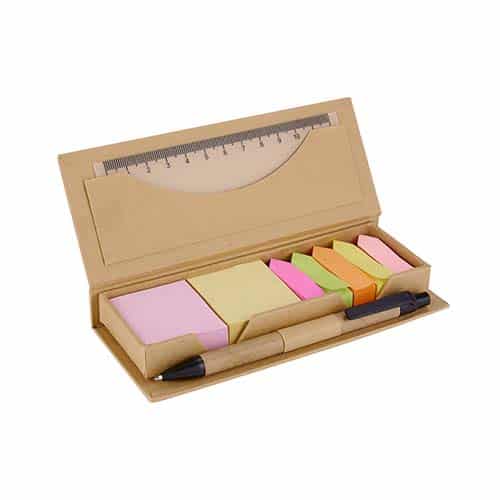HL 61200 BE – Porta Notas Inzia (Beige / carton / papel / plastico)