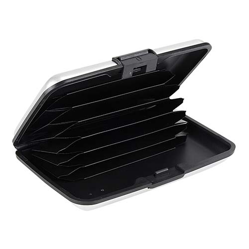 M 83500 S – Tarjetero Save (Plata / plastico / aluminio)