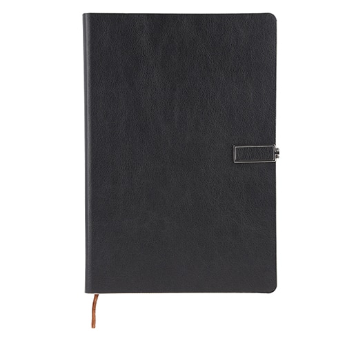 O 067 Libreta Prince  (Negro / curpiel)