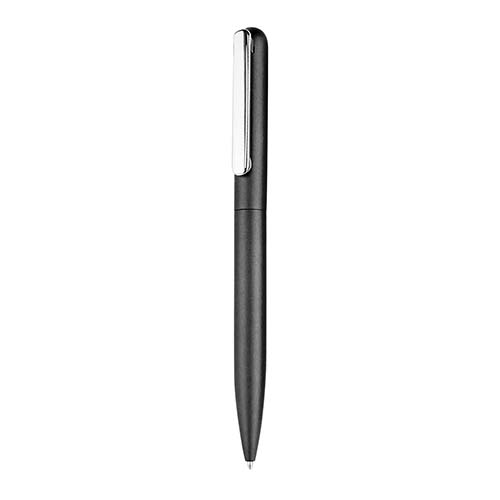 SH 1245 N – Bolígrafo Riga Negro Metalizado (Negro metalico / acero inoxidable)