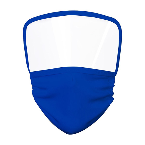 SLD 067 A – Careta con Cubrebocas Quebec Azul (Azul / poliester cubrebocas / pet calibre 15 careta)