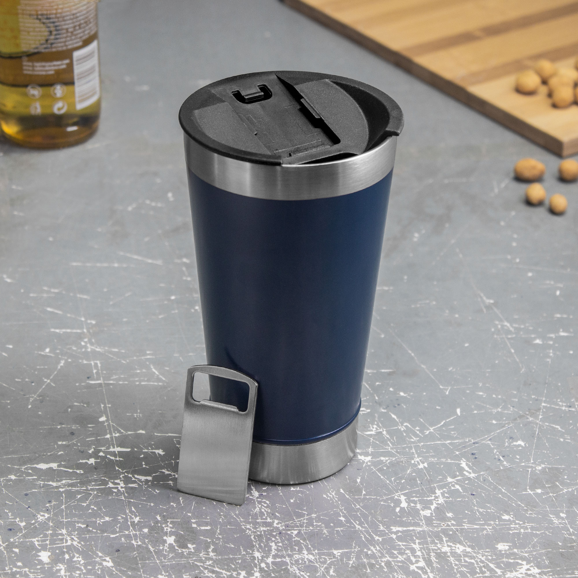 Mug Térmico “Mug-bar” (T657 AZUL)