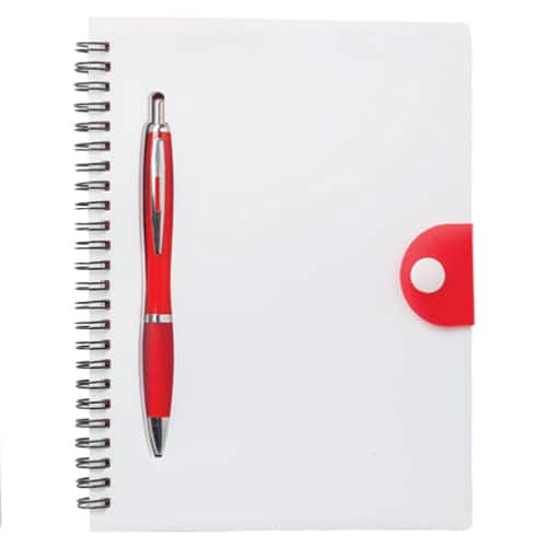 O 003 Libreta Spirit  (Rojo / plástico)