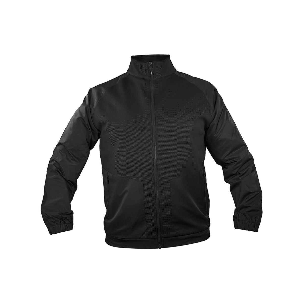CHM 019 N-L – Chamarra Hooky Negro Talla L (Negro / poliester)
