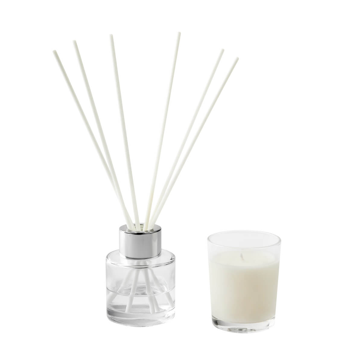 KTC 950 B – Set de Hogar Alice Blanco (Blanco / vidrio / cera de soya / fibra de poliester / fragancia)