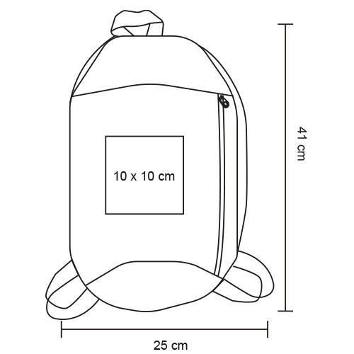 Mochila Rick BL 319 ROJO (BL319 – poliester – articulo promocional)