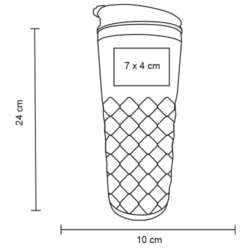 Termo Pot T 286 BLANCO (T286 – int acero inoxidable/ext acero inoxidable – articulo promocional)