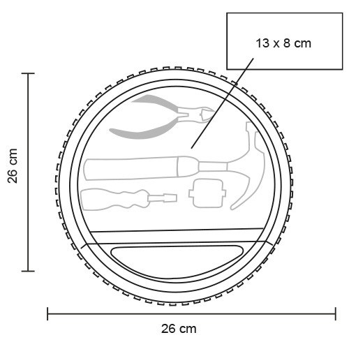 Herramienta Tiff HR 054 NEGRO (HR054 – plastico / metal – articulo promocional)