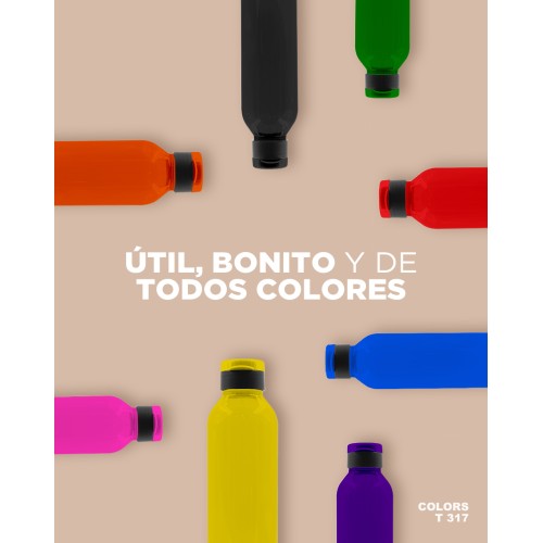 Cilindro Plastico Colors T 317 TRANSPARENTE (T317 – pet / polipropileno – articulo promocional)