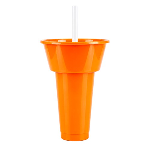 Vaso Kirby T 373 NARANJA (T373 – pet/polipropileno – articulo promocional)