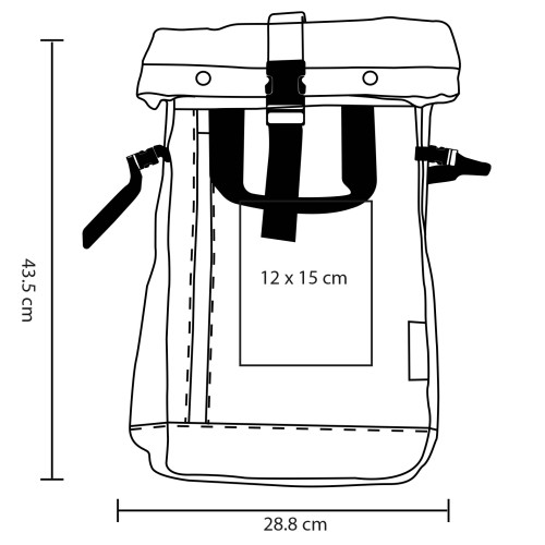 Mochila Gekko BL 359 BLANCO (BL359 – poliester – articulo promocional)