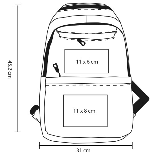 Mochila Widmore BL 361 NEGRO (BL361 – poliuretano/poliester – articulo promocional)