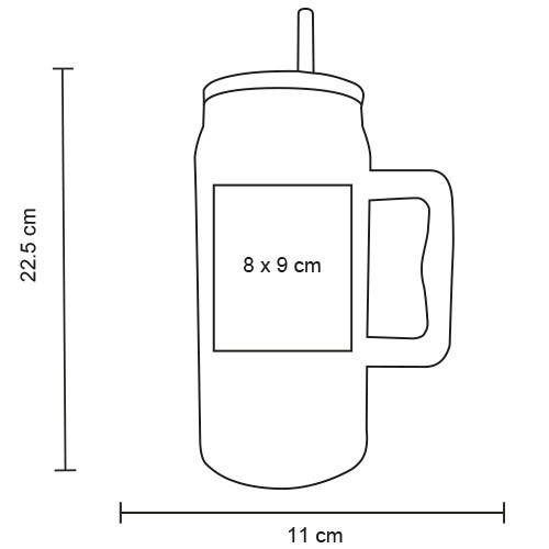 Termo Tank T 290 GRIS (T290 – int acero inoxidable/ext acero inoxidable – articulo promocional)