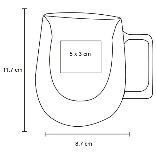 Taza Bruna HO 206 TRANSPARENTE (HO206 – vidrio – articulo promocional)