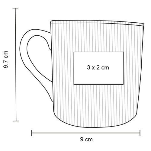 Taza Tokai HO 204 NEGRO (HO204 – ceramica – articulo promocional)