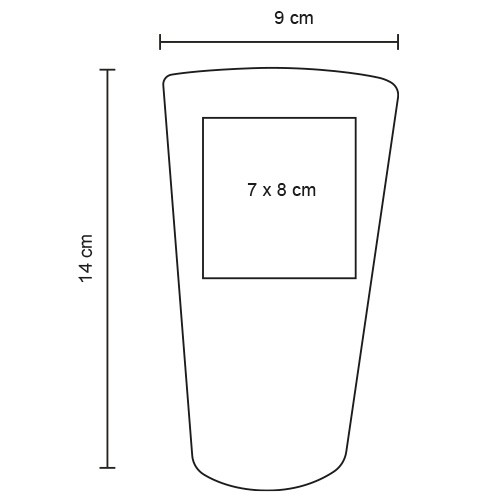 Vaso Citrus T 297 AZUL (T297 – silicon – articulo promocional)