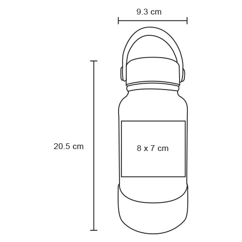 Termo Baalti T 269 AZUL (T269 – int acero inoxidable/ext silicon – articulo promocional)