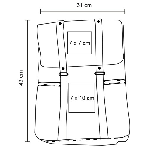 Mochila Cao BL 285 NEGRO (BL285 – poliuretano – articulo promocional)