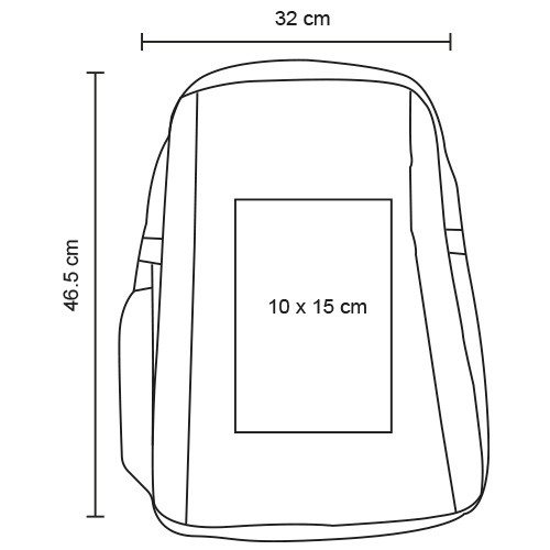 Mochila Paak BL 286 NEGRO (BL286 – poliester – articulo promocional)