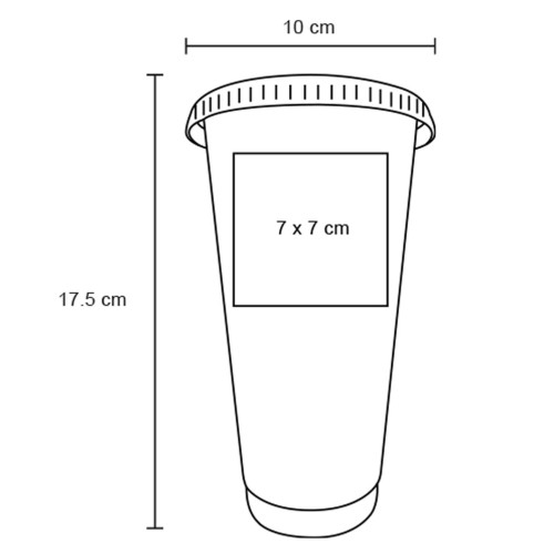 Vaso Triton Pastel T 217 PS ROSA (T217ps – polipropileno – articulo promocional)
