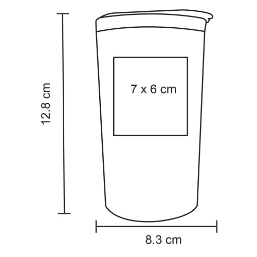 Termo Toshi T 289 AZUL (T289 – int plastico/ext acero inoxidable – articulo promocional)