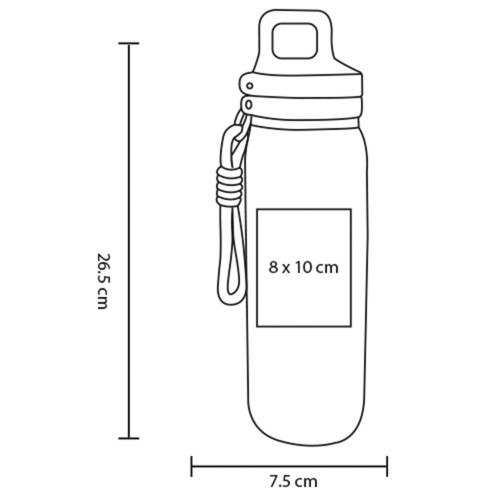 Termo Giyu T 339 NEGRO (T339 – intacero inox/extacero inox – articulo promocional)