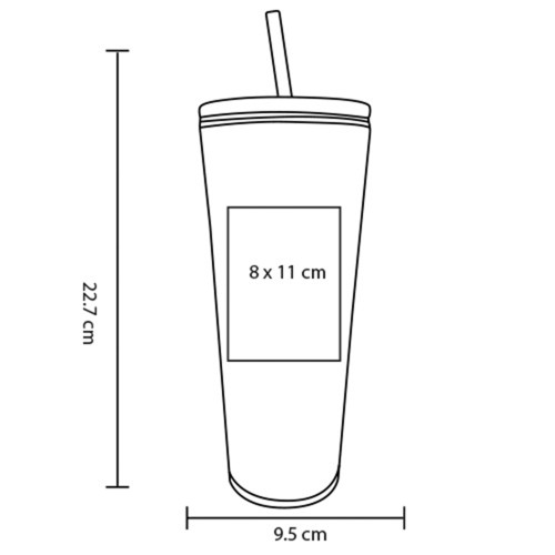 Vaso Cetra T 348 AZUL (T348 – acrilonitrilo estireno – articulo promocional)