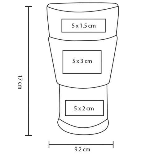 Vaso Daute T 354 NEGRO (T354 – poliestireno – articulo promocional)