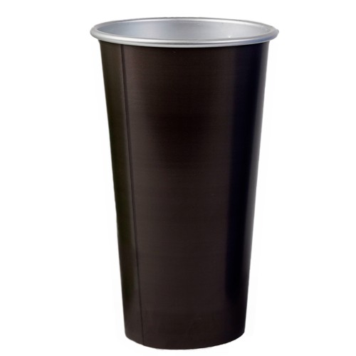 Vaso Croma T 296 NEGRO (T296 – aluminio – articulo promocional)