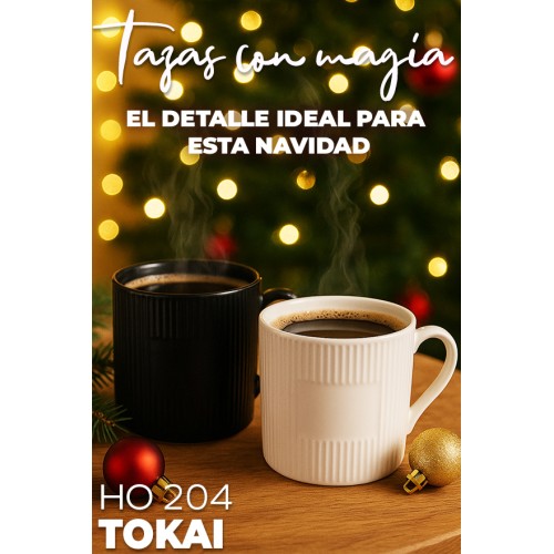 Taza Tokai HO 204 NEGRO (HO204 – ceramica – articulo promocional)