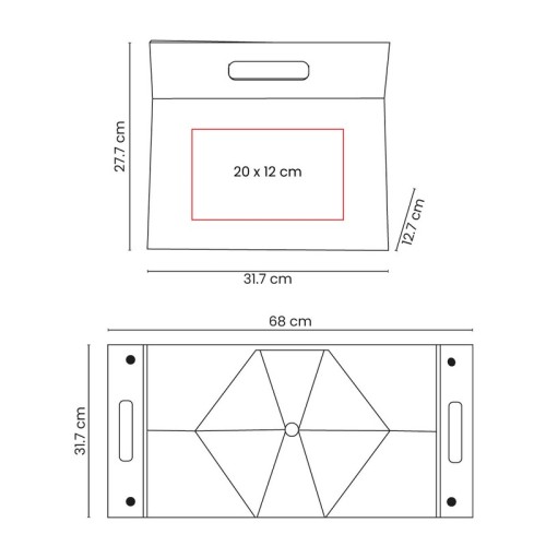 Accesorio Oficina Caja Tipo Bolsa de Regalo Kibo ACC 010 N Negro (ACC010N – carton – articulo promocional)