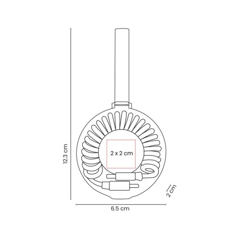Cargador Cable de Carga Spira Blanco CEL 072 B Blanco (CEL072B – plastico – articulo promocional)