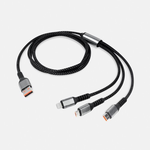 Cargador Cable Zaru Negro CEL 073 N Negro (CEL073N – plastico /metal – articulo promocional)