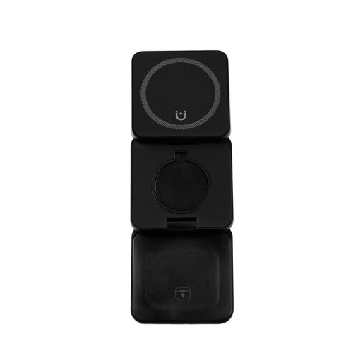 Cargador Multicargador Inalambrico Qonex Negro CRG 068 N Negro (CRG068N – plastico – articulo promocional)