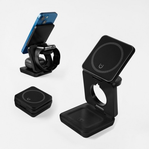 Cargador Multicargador Inalambrico Qonex Negro CRG 068 N Negro (CRG068N – plastico – articulo promocional)