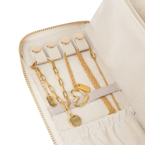 Accesorio Dama Alhajero de Viaje Niva Beige DAM 046 BE Beige (DAM046BE – pu / poliester – articulo promocional)
